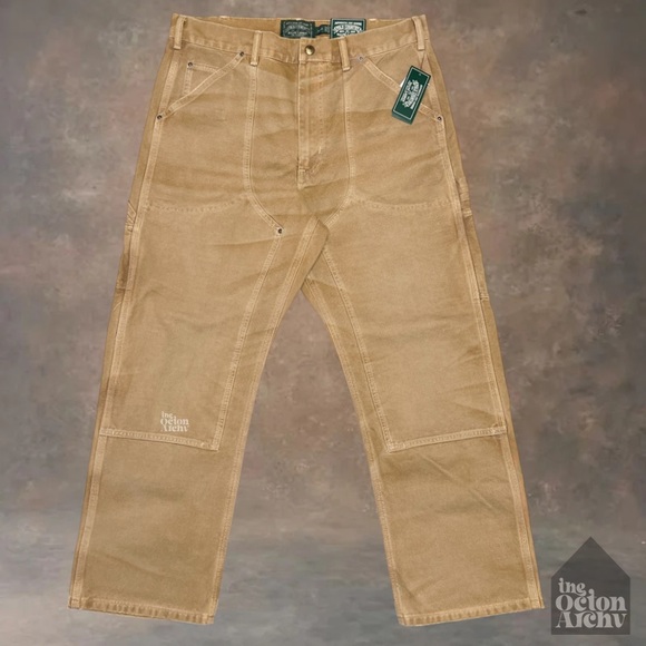 Polo Country x Ralph Lauren Canvas Carpenter Pant 'Brown' 710P05 Brand New